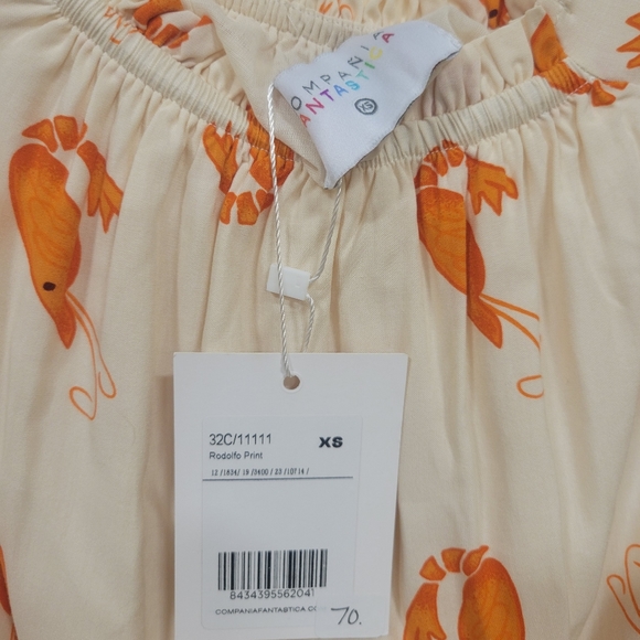 SHRIMP Print Dress - Picture 5 of 8